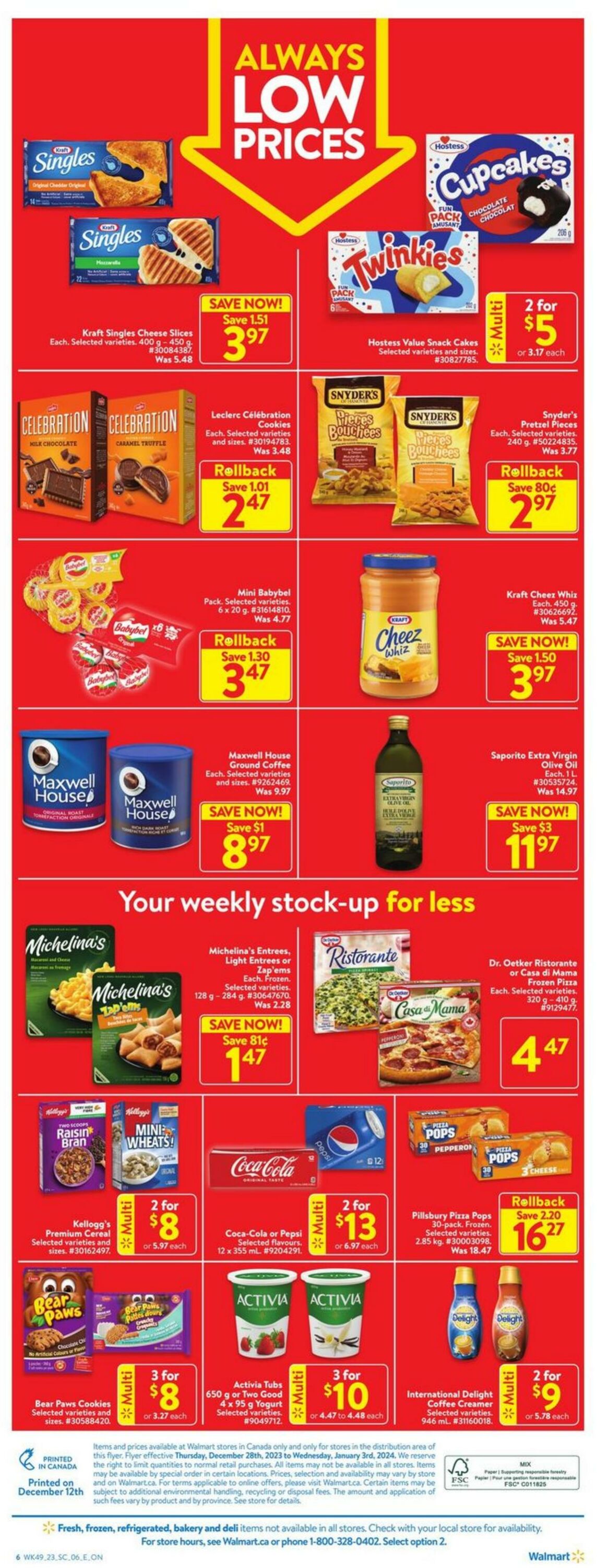 Flyer Walmart 28.12.2023 - 03.01.2024