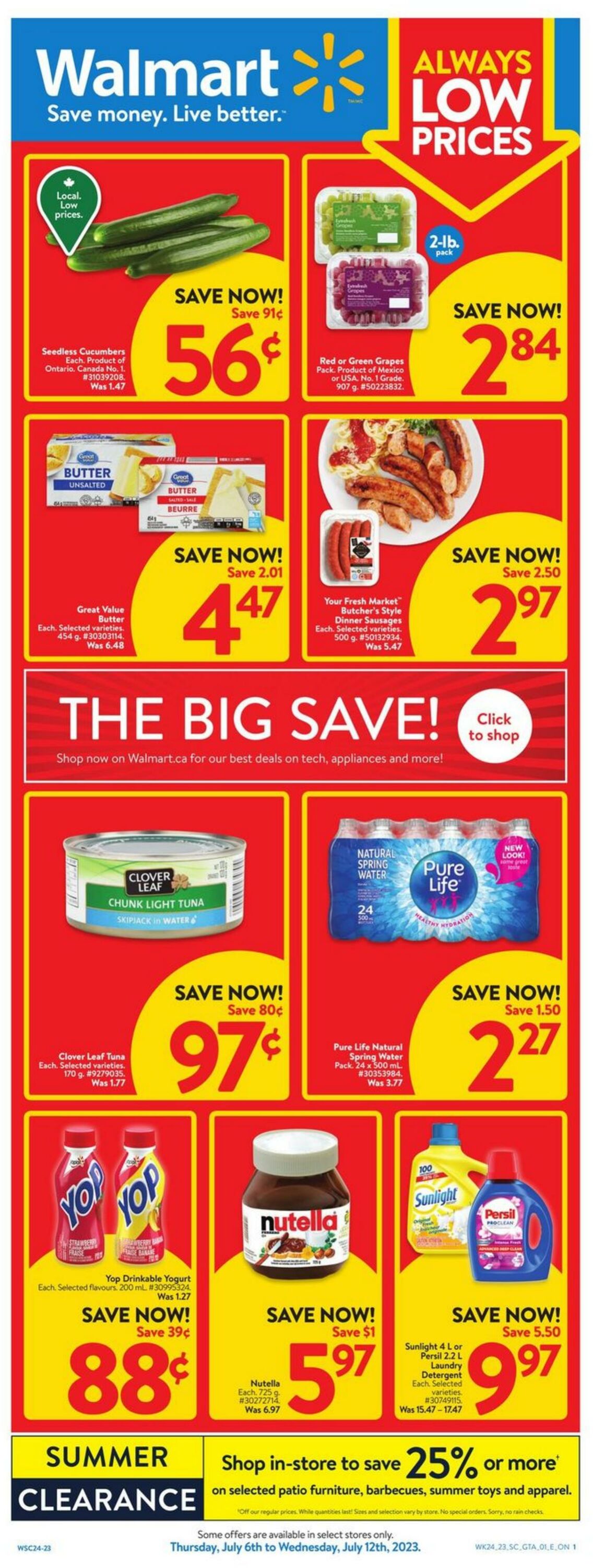 Flyer Walmart 06.07.2023 - 12.07.2023