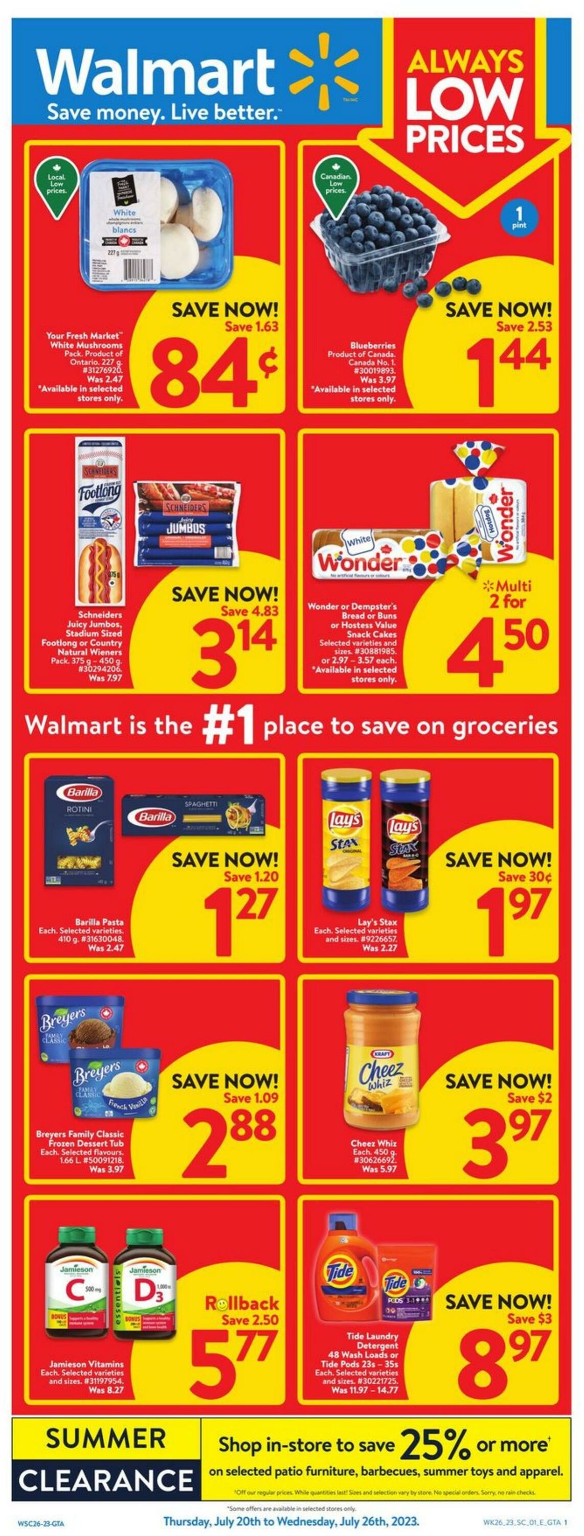 Flyer Walmart 20.07.2023 - 26.07.2023