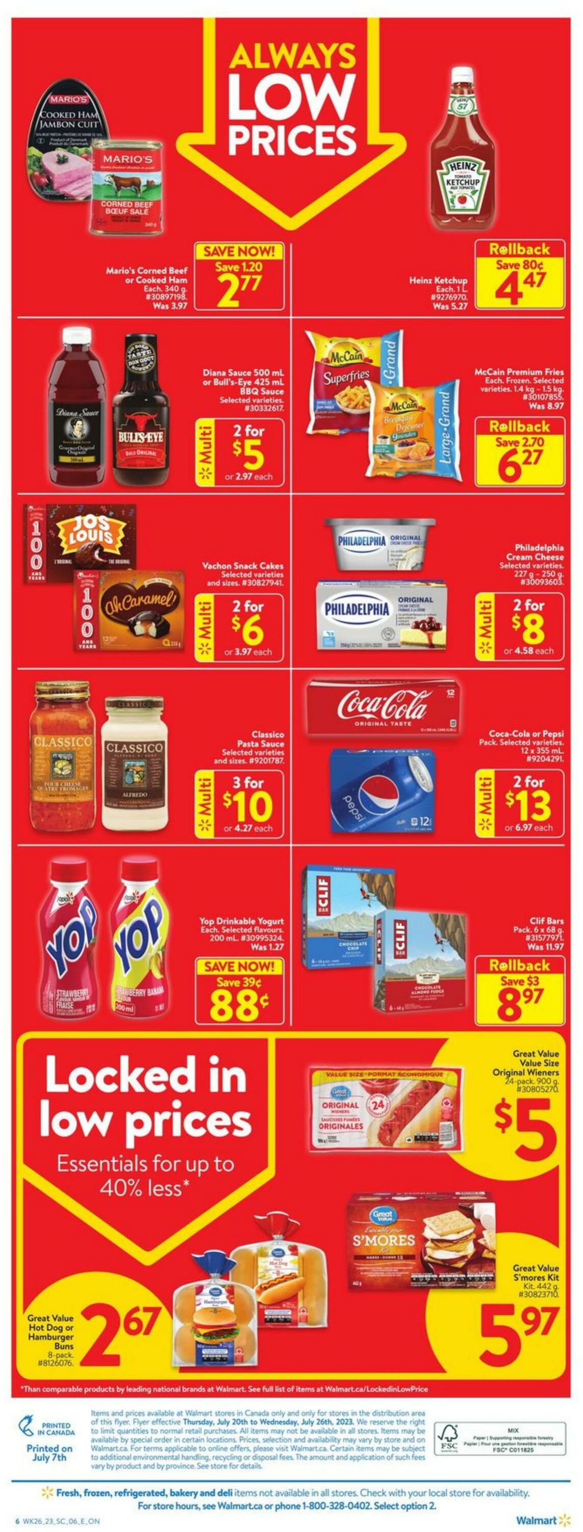 Flyer Walmart 20.07.2023 - 26.07.2023