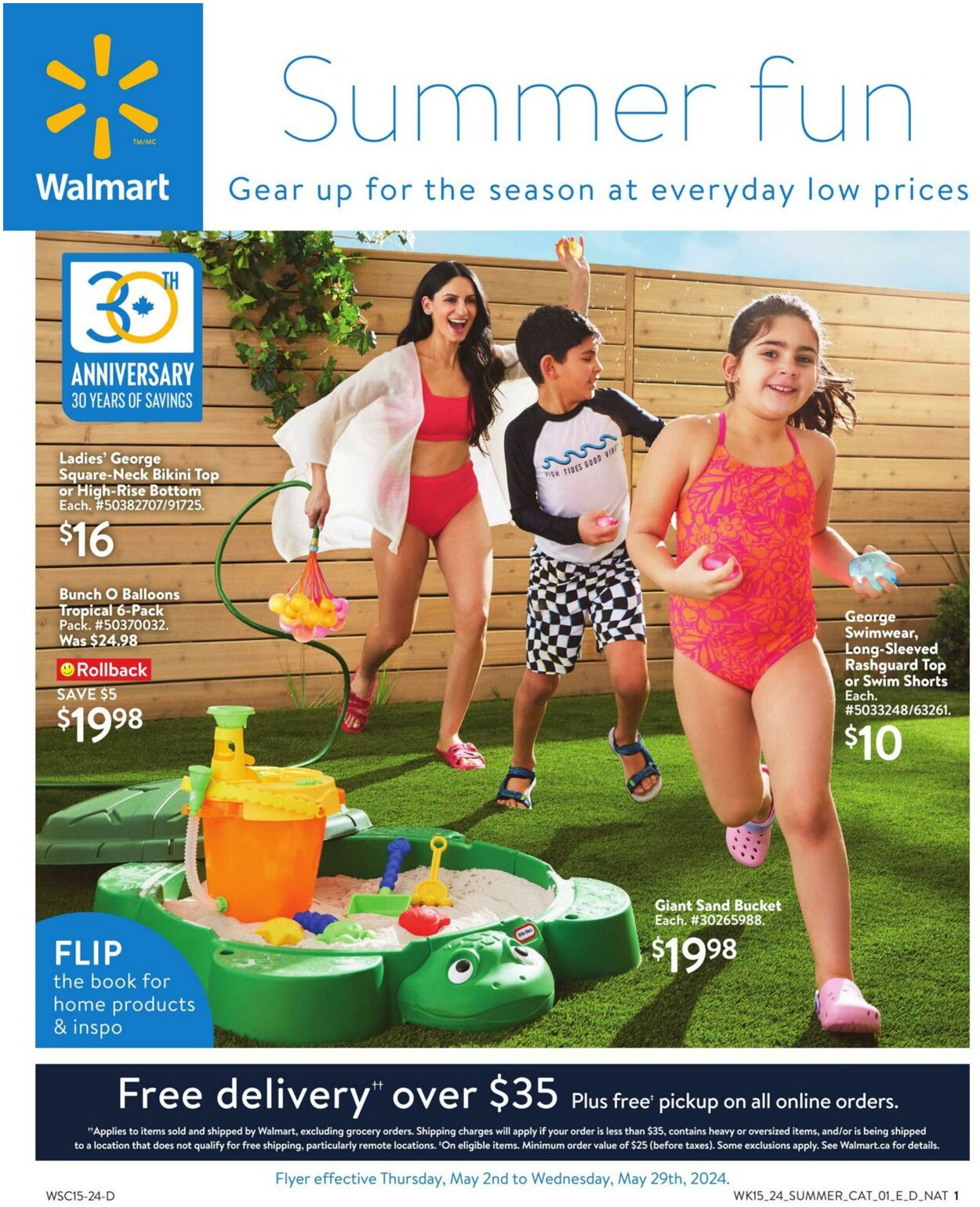 Flyer Walmart - Toronto - Summer Fun 2 May 2024 - 29 May 2024