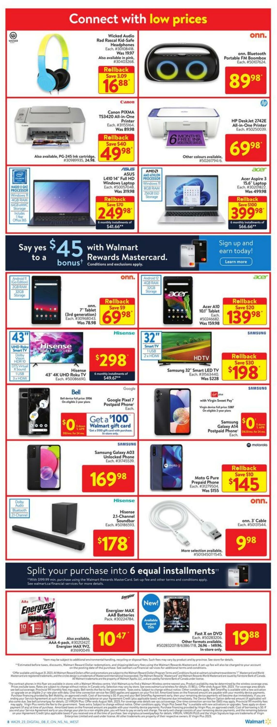 Flyer Walmart 10.08.2023 - 16.08.2023