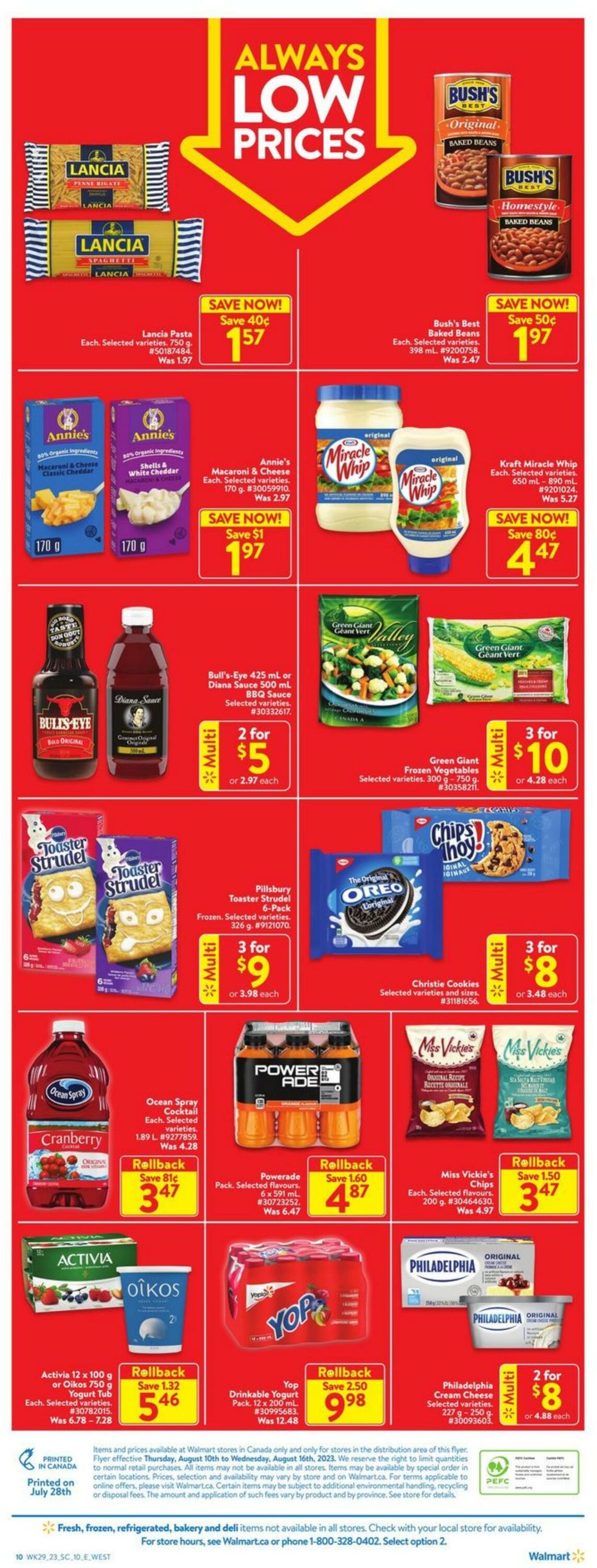 Flyer Walmart 10.08.2023 - 16.08.2023