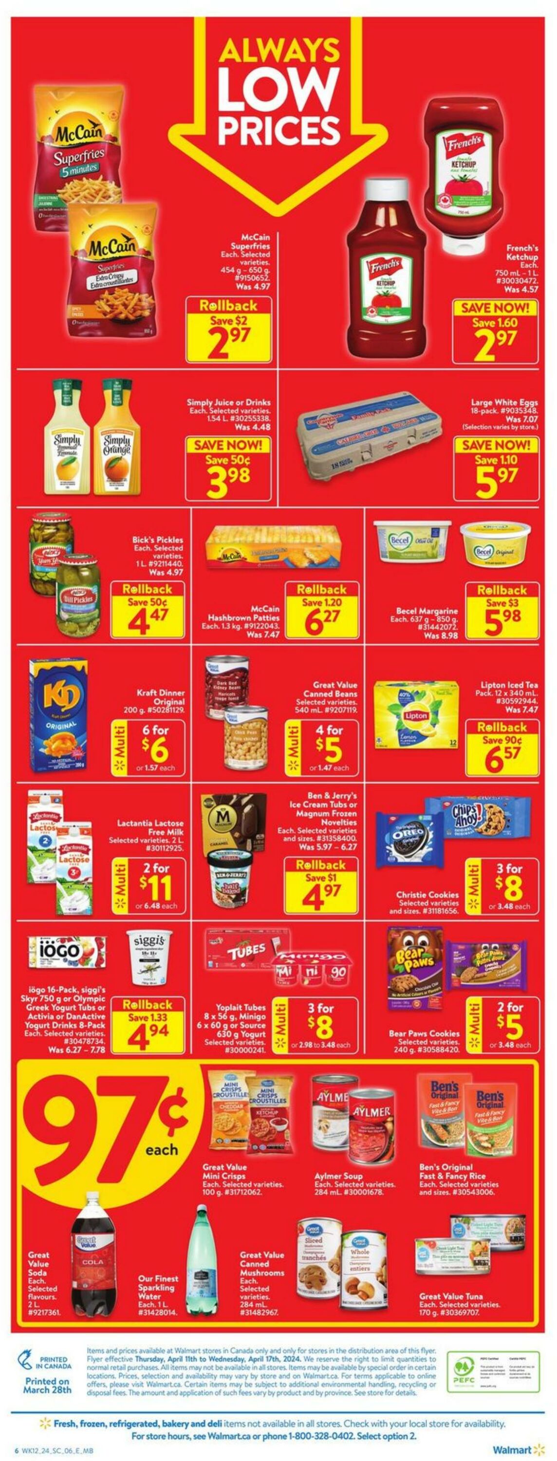 Flyer Walmart 11.04.2024 - 17.04.2024