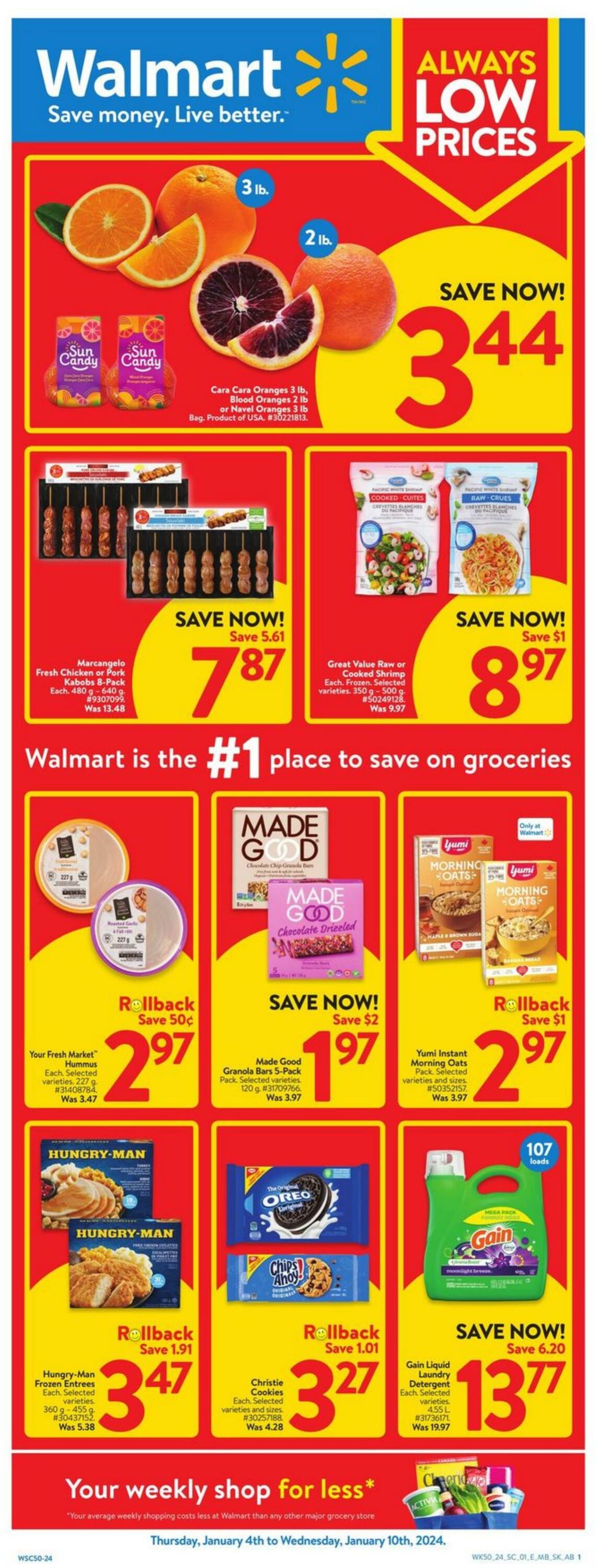 Walmart Promotional Flyer Manitoba Valid from 04.01 to 10.01 Page