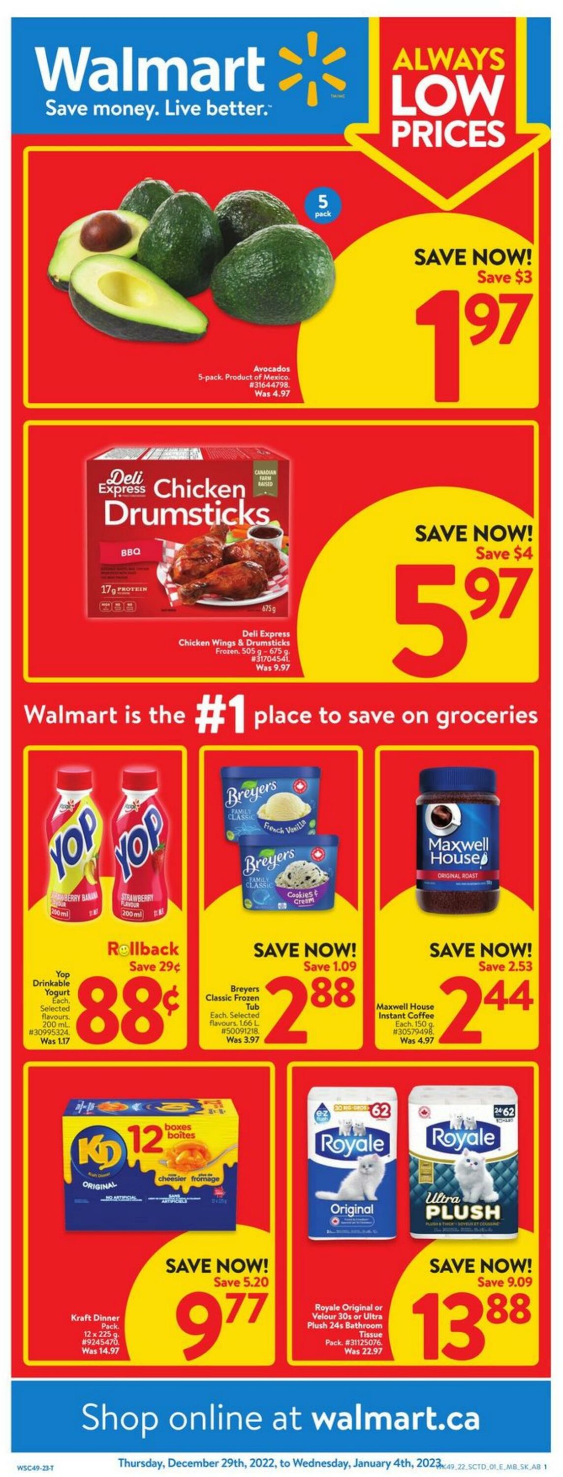 Flyer Walmart 29.12.2022 - 04.01.2023