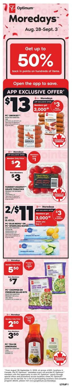 Flyer Zehrs 28.08.2025 - 03.09.2025