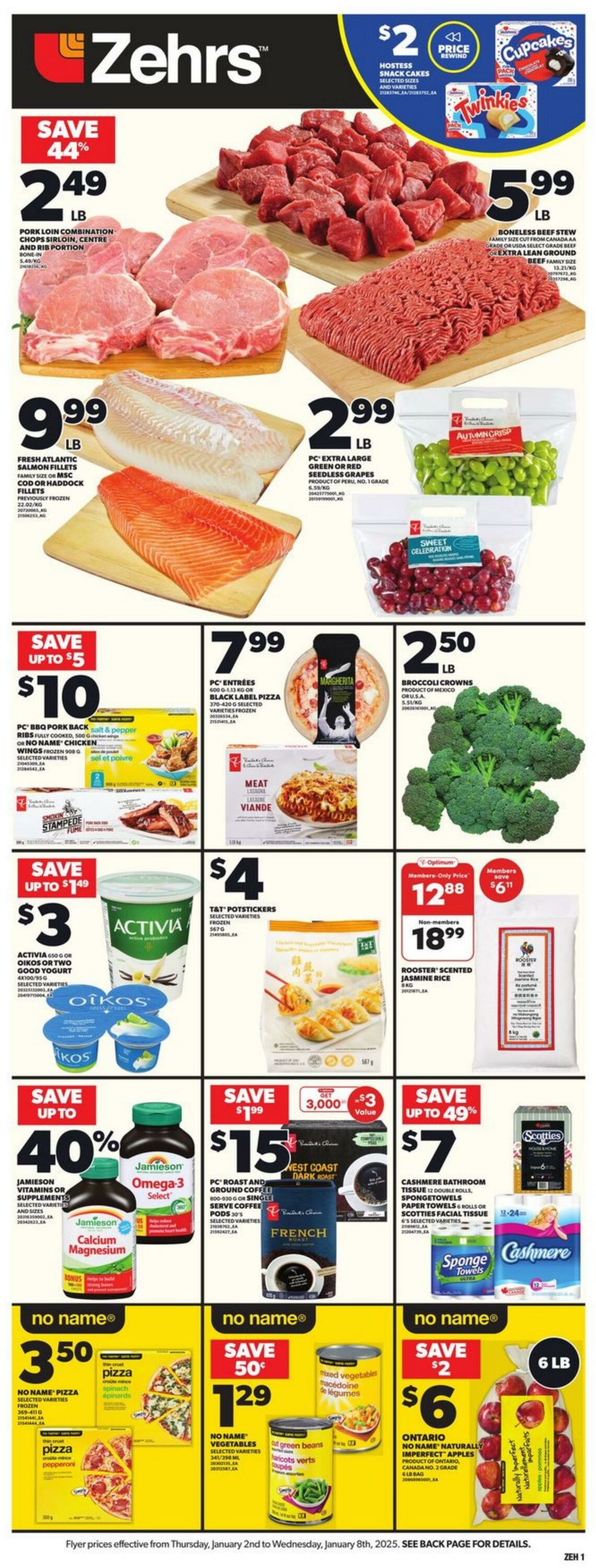 Flyer Zehrs 02.01.2025 - 08.01.2025