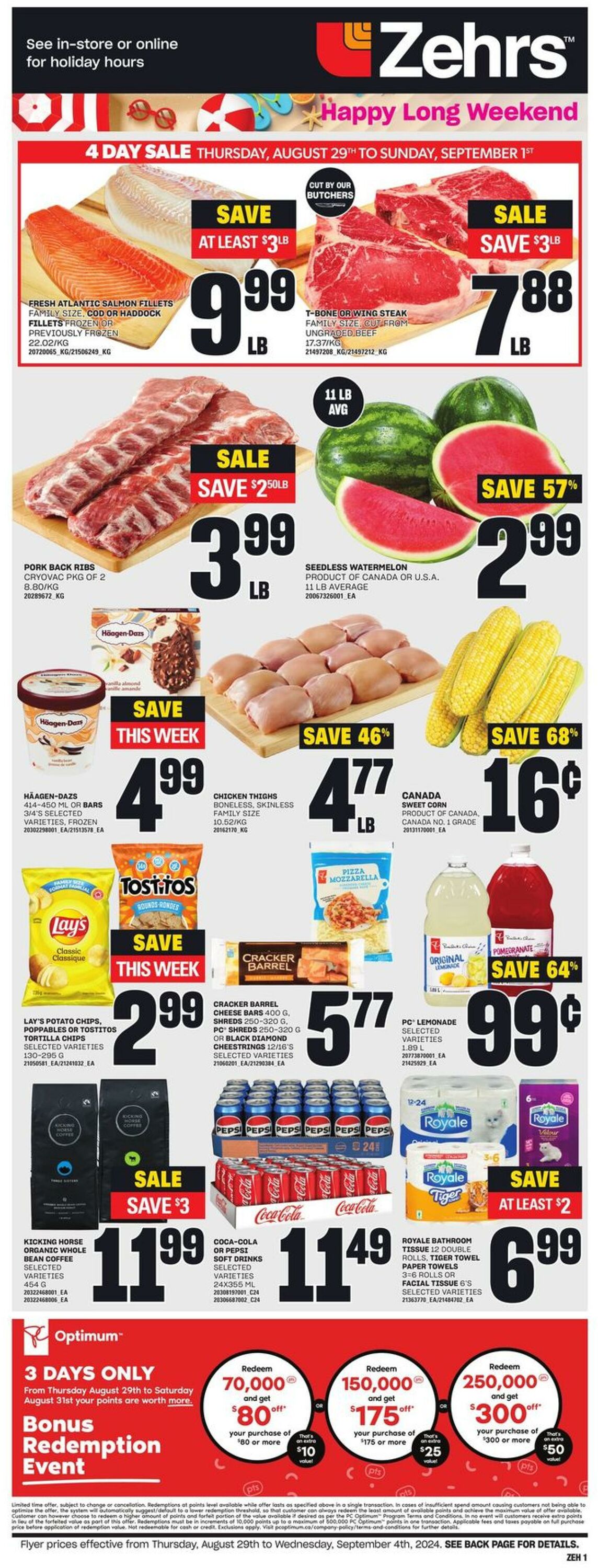 Flyer Zehrs 29.08.2024 - 04.09.2024