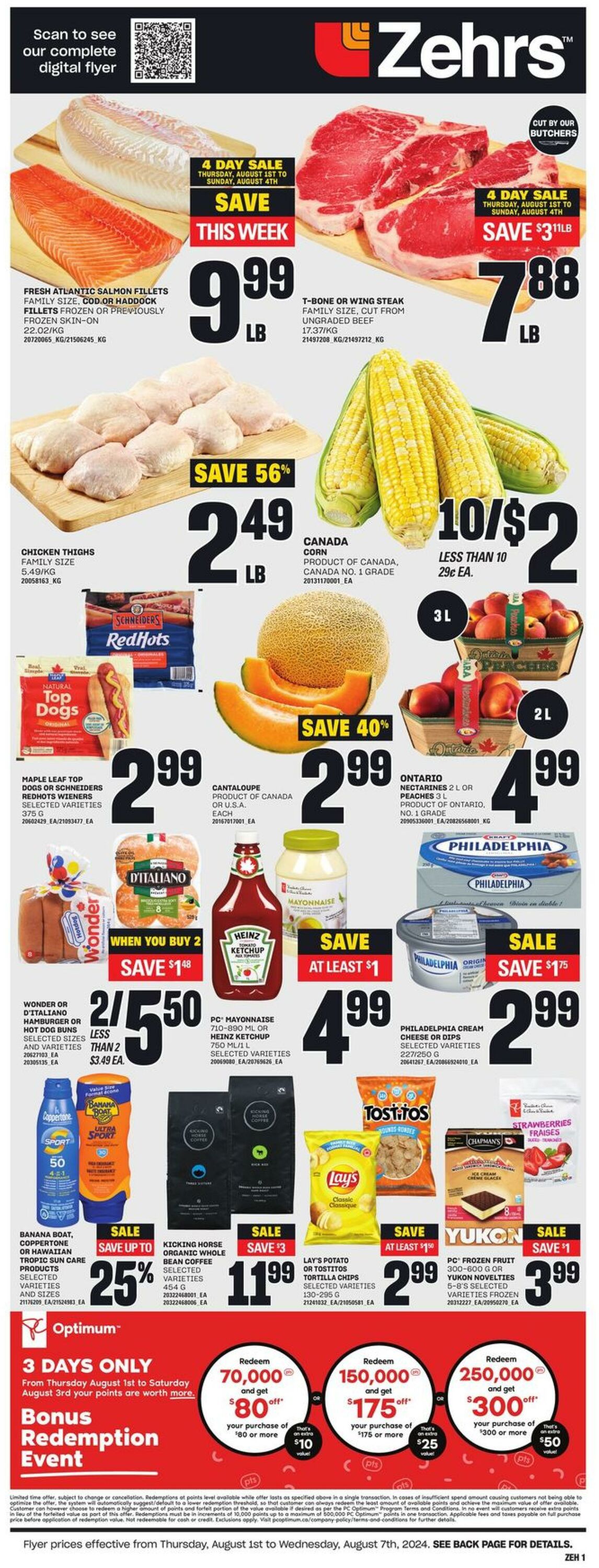 Flyer Zehrs 01.08.2024 - 07.08.2024