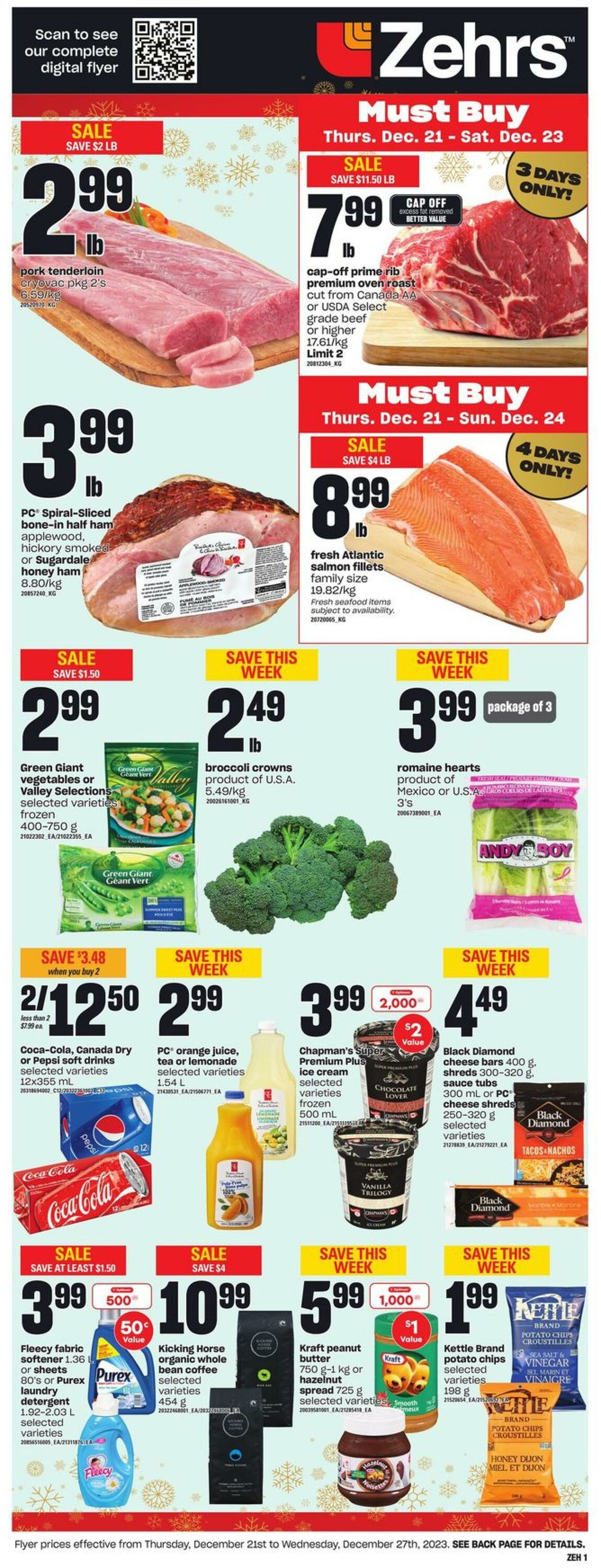 Zehrs Promotional Flyer Christmas Valid From 21 12 To 27 12 Page   D1f0550b0504 