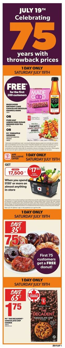 Flyer Zehrs 17.07.2025 - 23.07.2025