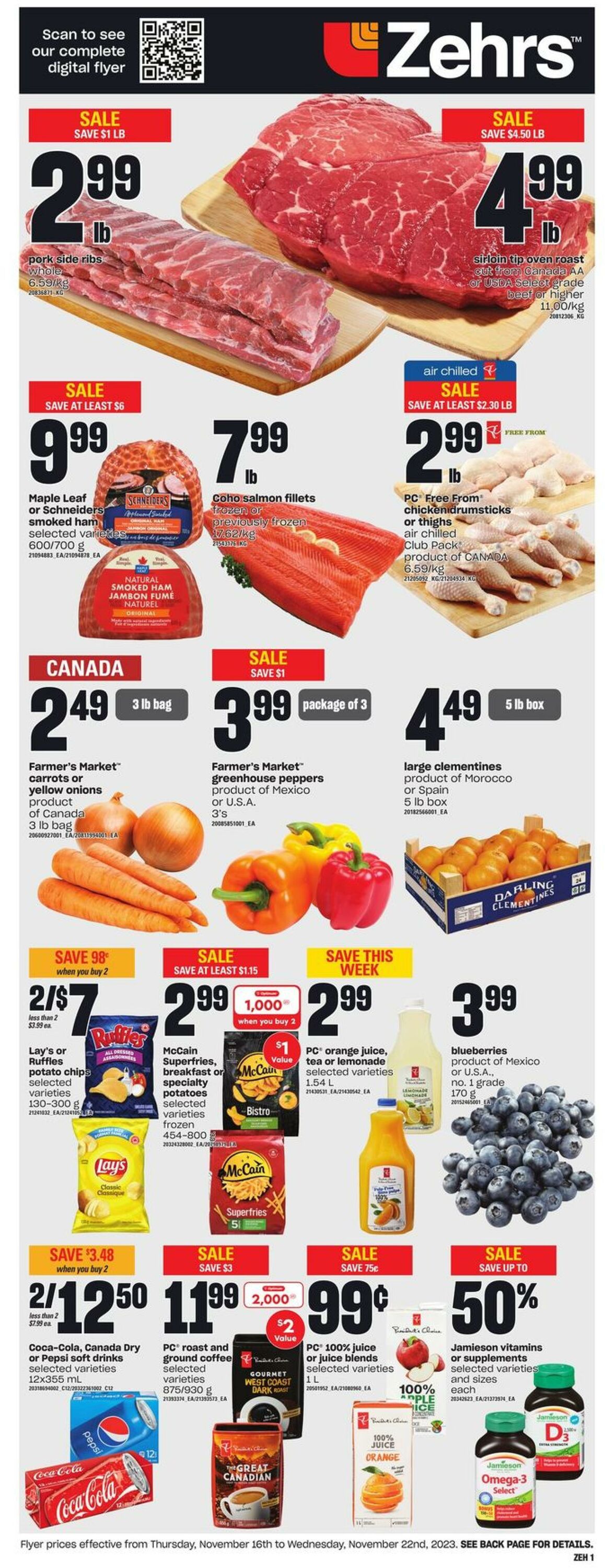 Flyer Zehrs 16.11.2023 - 22.11.2023