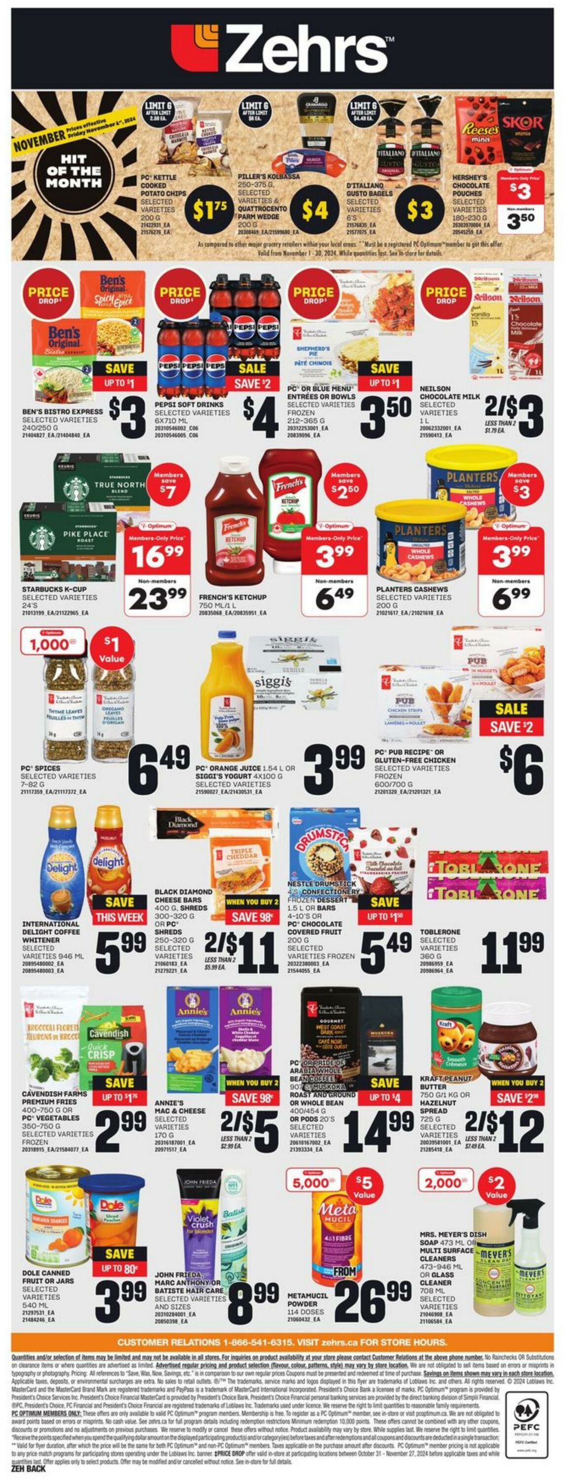 Flyer Zehrs 31.10.2024 - 06.11.2024