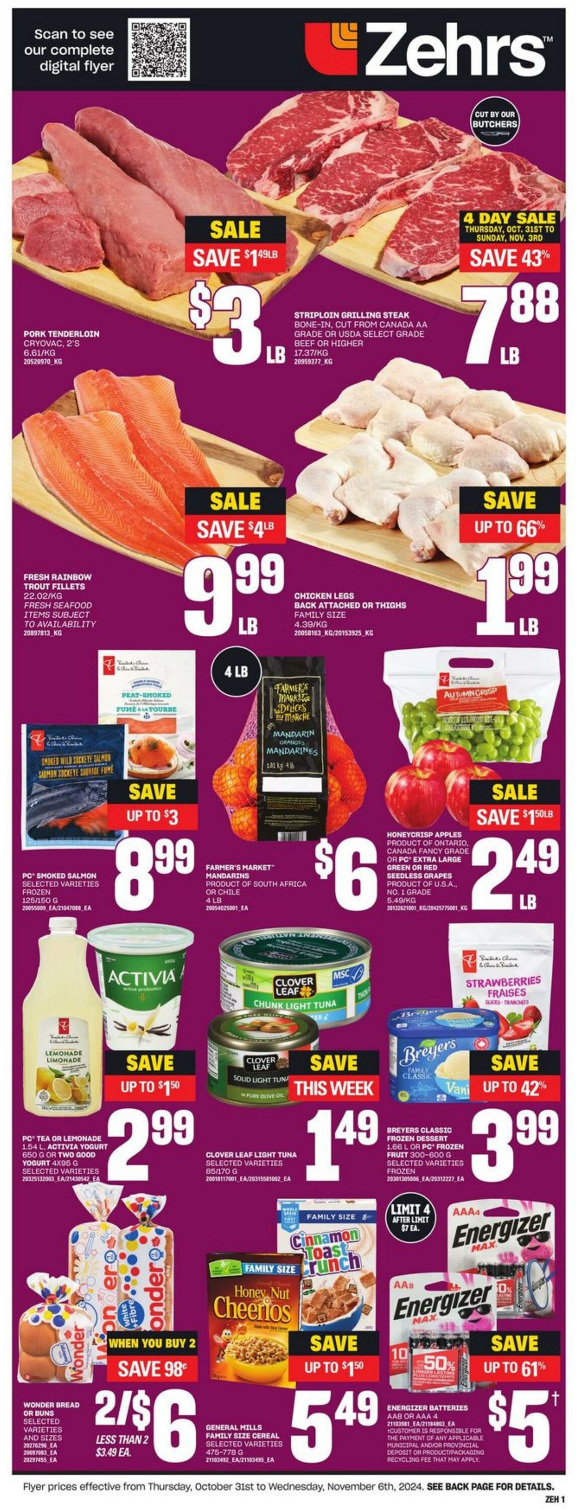 Flyer Zehrs 31.10.2024 - 06.11.2024