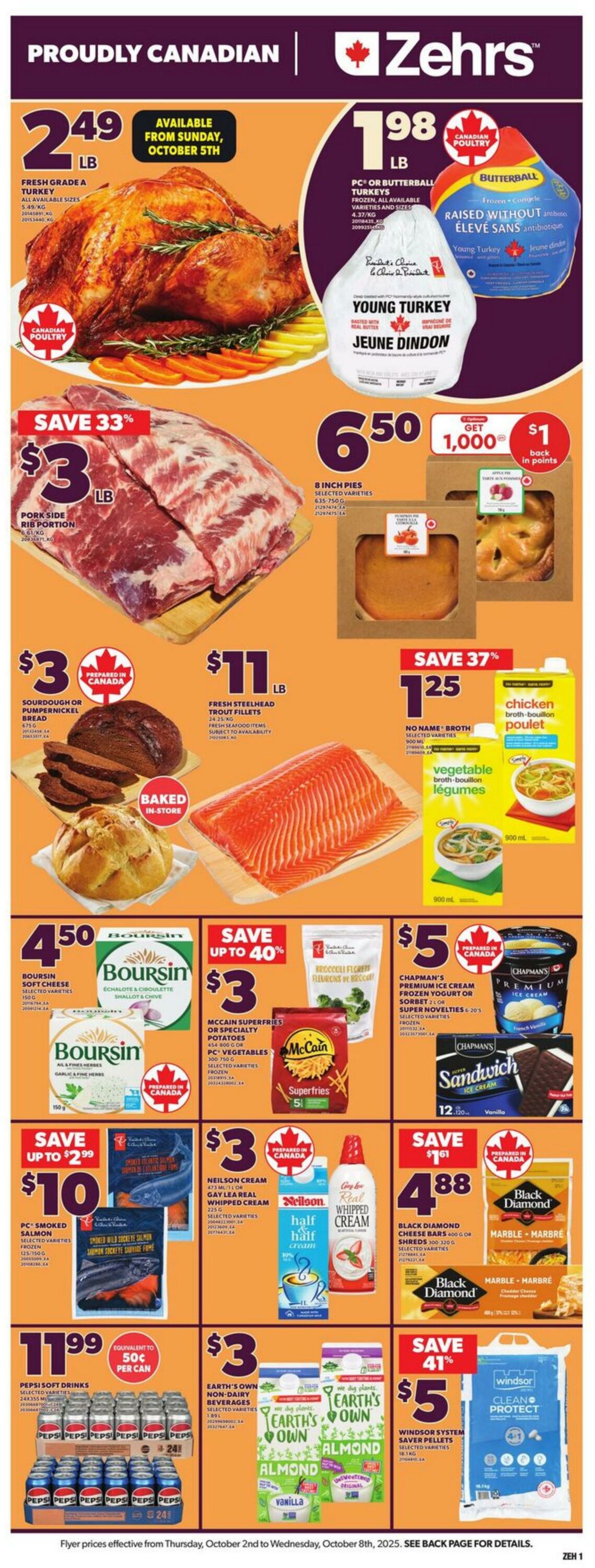 Flyer Zehrs 02.10.2025 - 08.10.2025