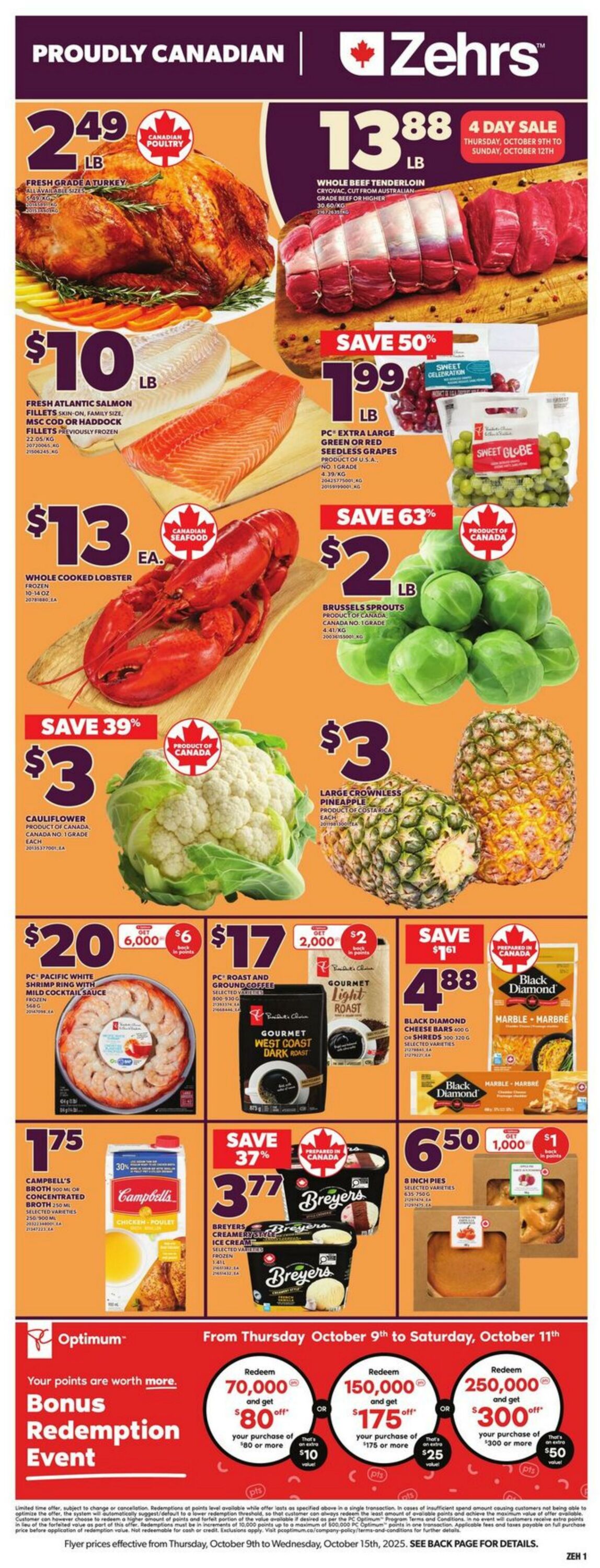 Flyer Zehrs 09.10.2025 - 15.10.2025