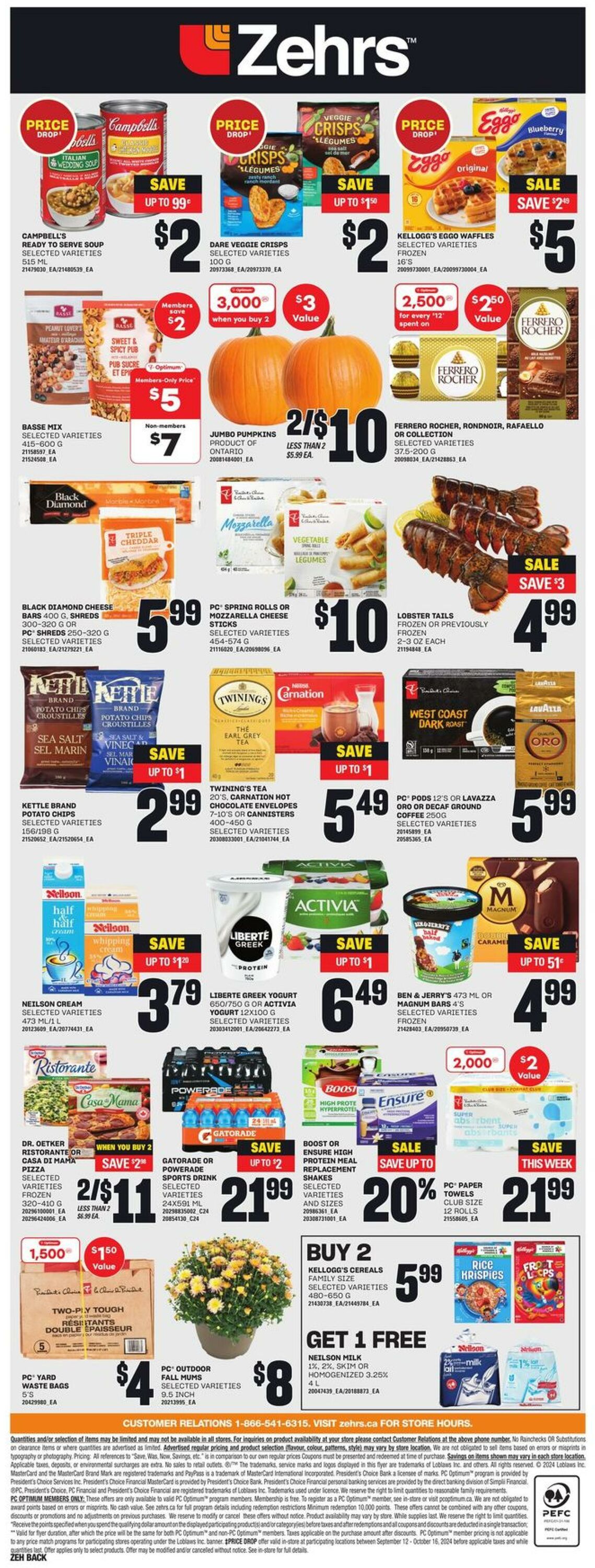 Flyer Zehrs 26.09.2024 - 02.10.2024