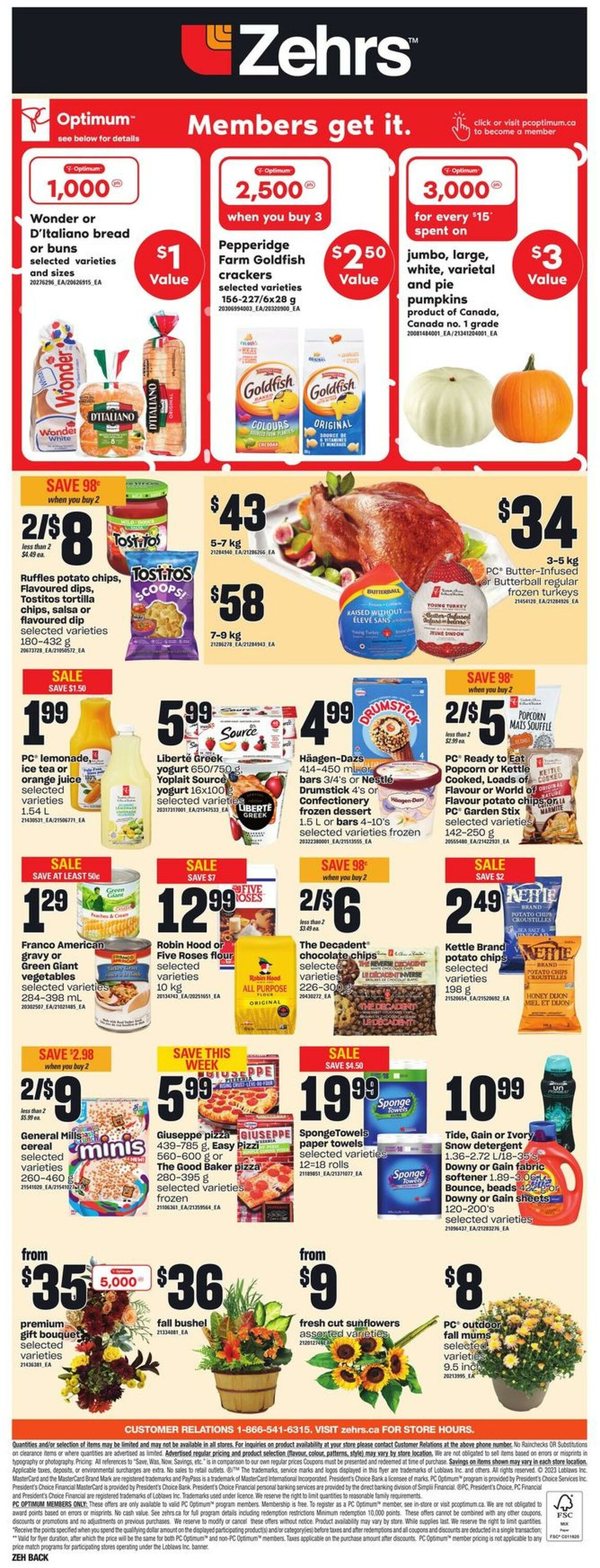 Zehrs Promotional Flyer Thanksgiving Day Valid From 28 09 To 04 10   Dae817d067fb 